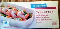Mängden socker i Papillote crevettes, petits légumes, sauce au citron et au lait de coco