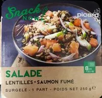 Mängden socker i Snack now - Salade lentilles saumon fumé