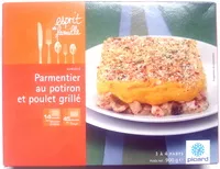 Mängden socker i Parmentier au potiron et poulet grillé - Surgelé