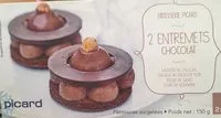 Mängden socker i 2 Entremets Chocolat