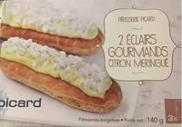 Mängden socker i 2 Éclairs Gourmands Citron Meringué