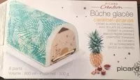 Mängden socker i Bûche glacée caramel-ananas