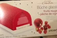 Mängden socker i Bûche glacée fruits rouges, pêche de vigne