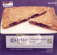 Mängden socker i Galette des rois crème de marron cassis