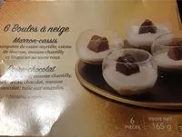 Mängden socker i 6 boules à Neige Marron-Cassis