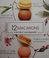 Mängden socker i 12 macarons coffret gourmand