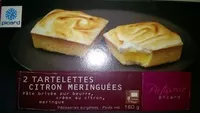 Mängden socker i 2 tartelettes citron meringuées
