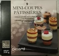 Mängden socker i 9 mini-coupes pâtissières