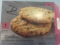 Mängden socker i 2 Cookies au Chocolat et à la Noisette