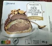 Mängden socker i Chou chocolat au cacao équateur sésame