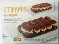 Mängden socker i 2 Tiramisu savoiardi