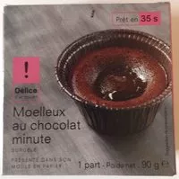 Mängden socker i Moelleux au chocolat minute