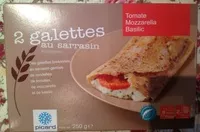 Mängden socker i 2 Galettes au Sarrasin Tomates Mozzarella Basilic