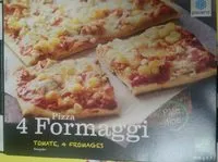 Mängden socker i Pizza Tomate, 4 fromages Pâte fine