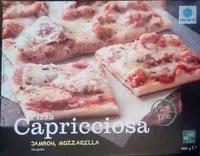 Mängden socker i Pizza Capricciosa (Jambon, Mozzarella), Surgelée