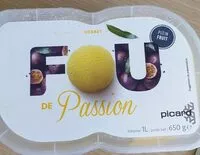 Mängden socker i Sorbet Passion