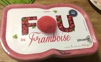 Mängden socker i Sorbet de framboise