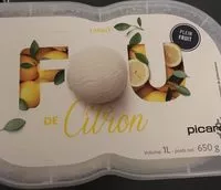 Mängden socker i Sorbet citron