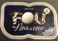 Mängden socker i Crème glacée de noix de coco