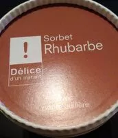 Mängden socker i Sorbet rhubarbe