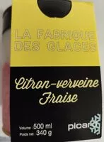 Mängden socker i Sorbet citron verveine fraise