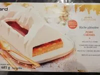 Mängden socker i Bûche pâtissière poire caramel