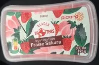 Mängden socker i Sorbet fraise sakura