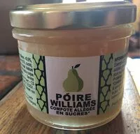 Mängden socker i compote allégée poire williams
