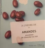 Mängden socker i Amandes enrobées de chocolat au lait
