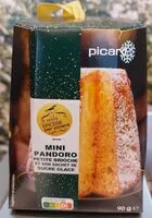 Mängden socker i Mini Pandoro petite brioche et son sachet de sucre glace