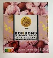 Mängden socker i Bonbons de chocolat au lait