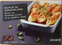 Mängden socker i Conchiglioni farcis au fromage Corse et au jambon fumé