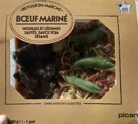 Mängden socker i Bœuf mariné, nouilles sautées, sauce soja sésame