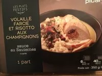 Mängden socker i Volaille Farcie et Risotto aux Champignons, Sauce au Sauternes