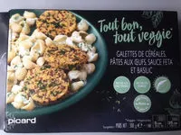 Mängden socker i Galettes de céréales, pâtes aux oeufs, sauce féta basilic