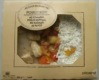 Mängden socker i Poulet rôti au romarin, poêlée estivale, riz basmati au pavot