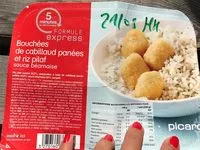 Mängden socker i Bouchées de cabillaud Panées et Riz Pilaf