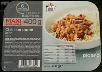 Mängden socker i Chili con carne et riz