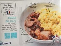 Mängden socker i Sauté de porc et écrasée de