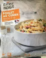 Mängden socker i Poulet au curry, légumes et riz surgelés