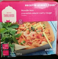 Mängden socker i Noodle box crevettes sauce curry rouge
