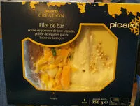 Mängden socker i Filet de bar écrasé de pomme de terre vitelotte