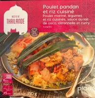 Mängden socker i Poulet pandan et riz cuisiné