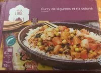 Mängden socker i Curry de legumes et riz cuisiné