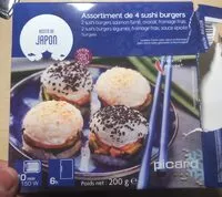 Mängden socker i Assortiment de sushi burgers