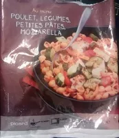 Mängden socker i Au Menu Poulet, Légumes, Petites Pâtes, Mozzarella - Surgelé