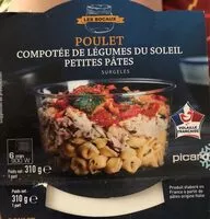 Mängden socker i Poulet compotée de légumes petites pâtes