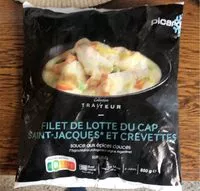 Mängden socker i Filet de lotte du cap, saint-jacques et crevettes