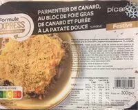 Mängden socker i Parmentier canard au foie gras