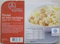 Mängden socker i Poulet et mini-Farfalles, Sauce aux 3 Fromages